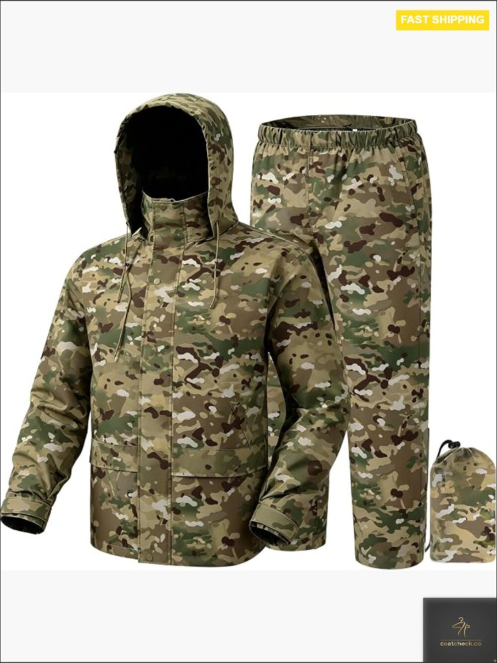Waterproof Rain Suit with Jacket and Pants Lightweight Outdoor Gear Adjustable